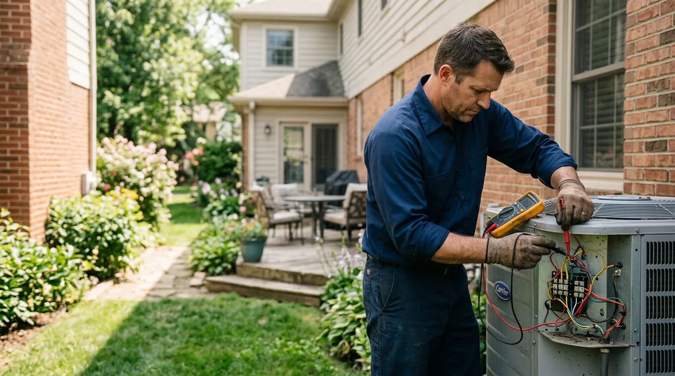 HVAC technician working near Hutchins, TX